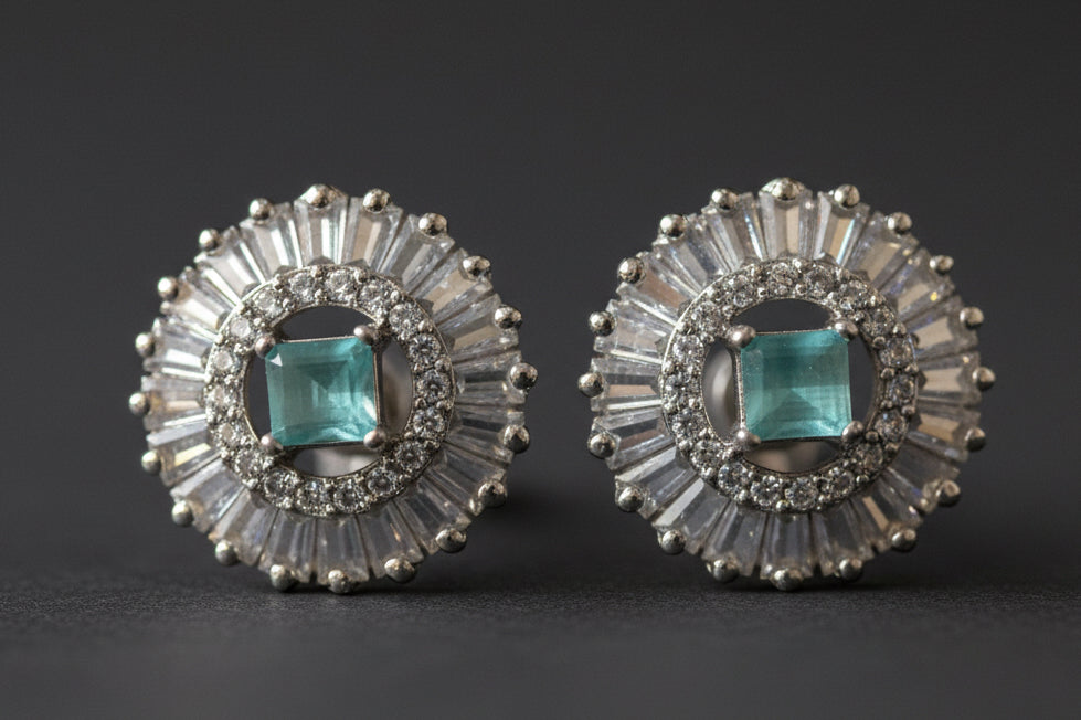 The Aura Mint Royale Studs