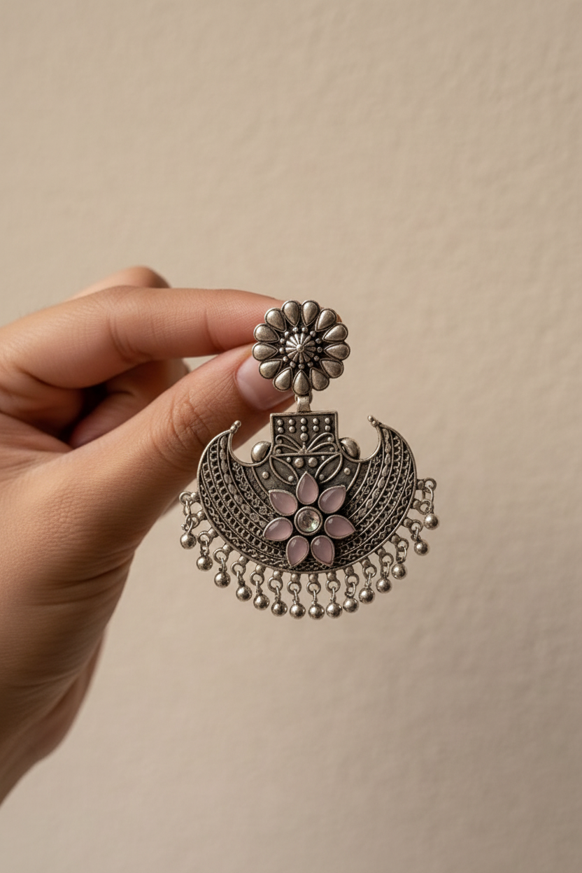 Gulabi Crescent Chaandbalis