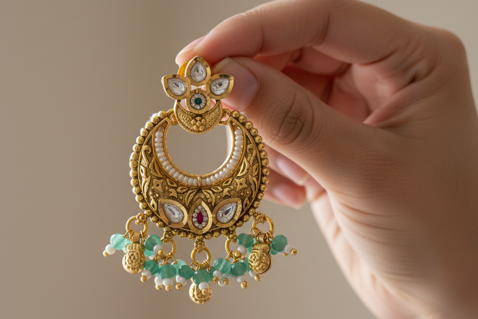 Meher Chandbali earrings