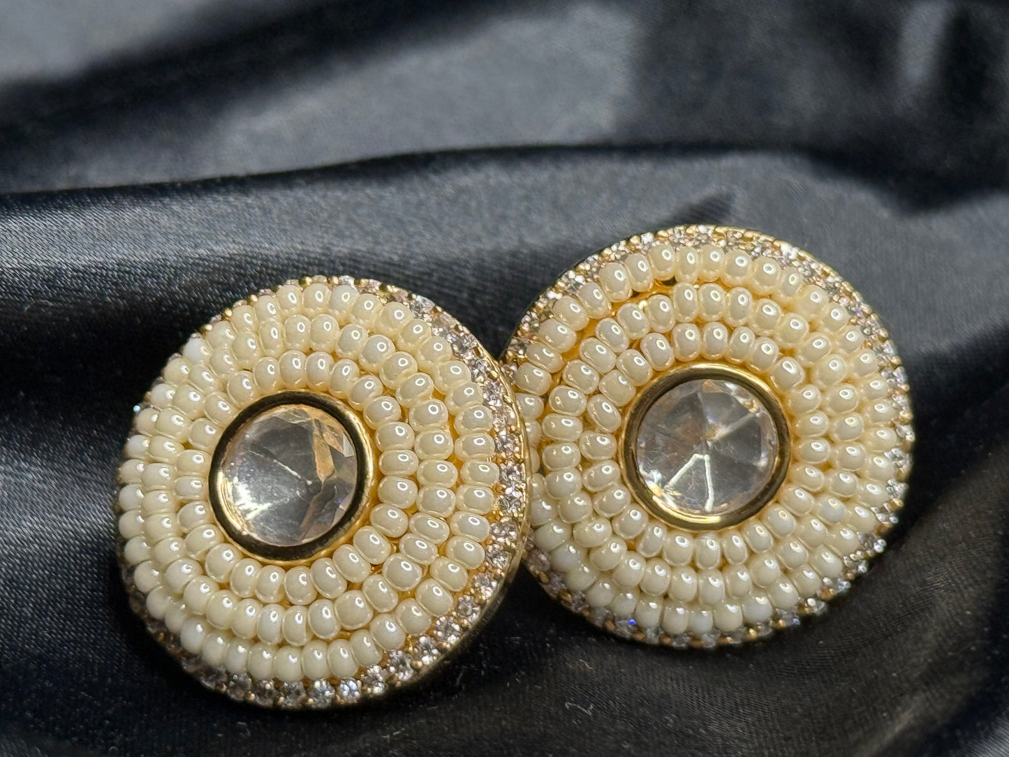 Luminous Pearl Blossom Earrings
