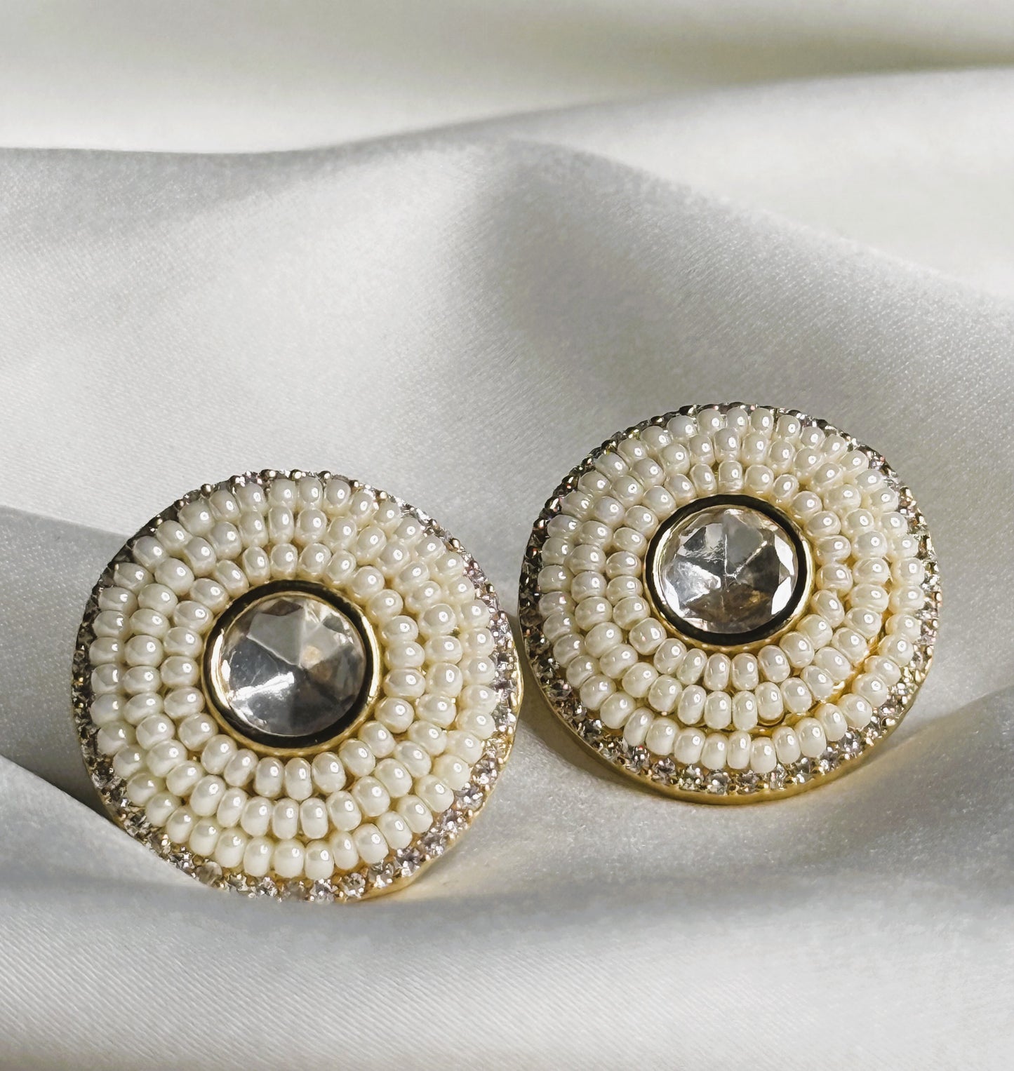 Luminous Pearl Blossom Earrings