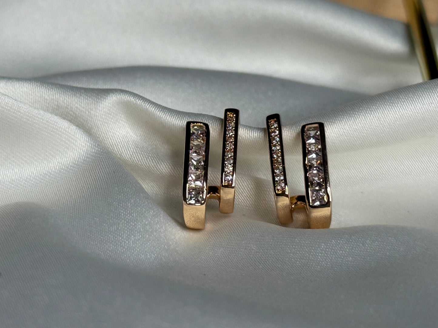 Rose Gold sparkle Earrings