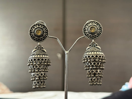 Tarang Jhumkas ( tame yellow )