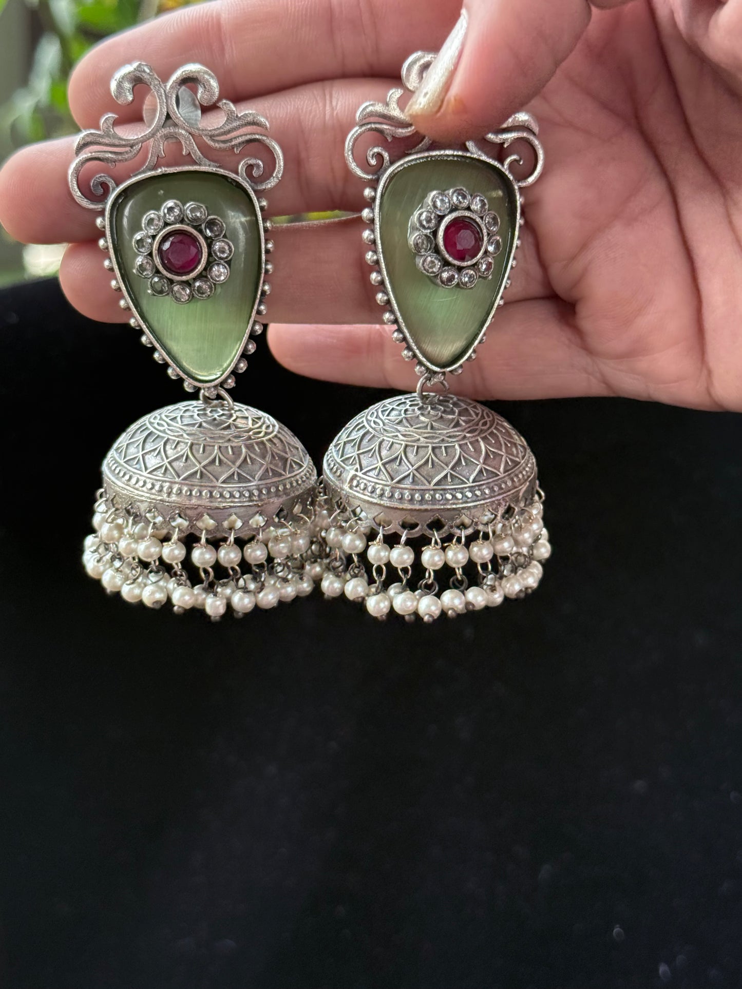 Amber Noor Jhumkas
