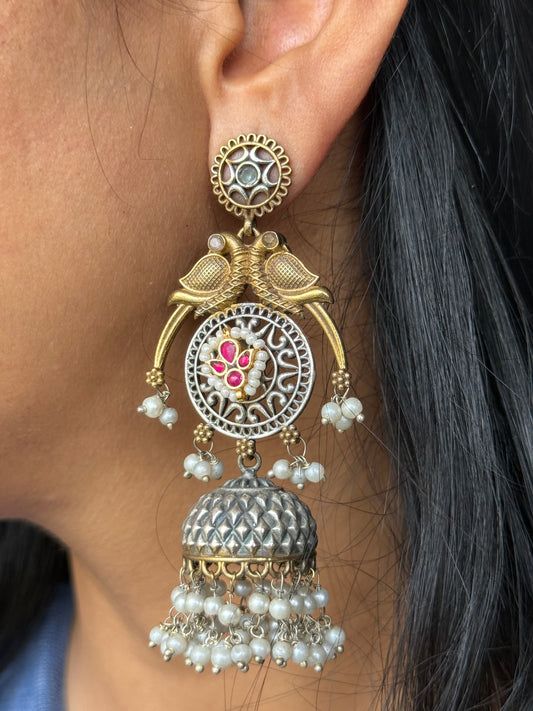 Mithila Mayur Jhumkas