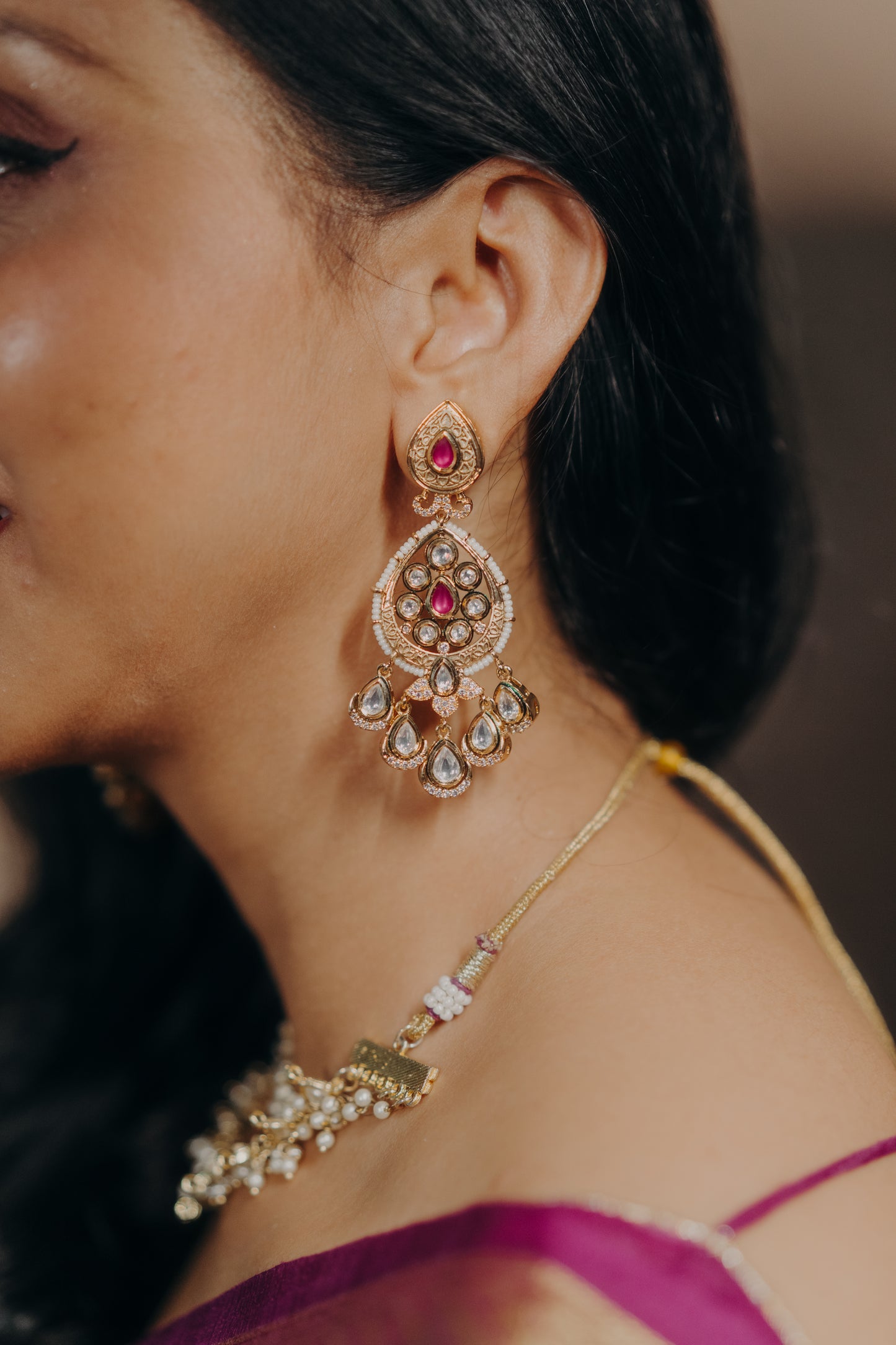 Ruby Royale Chandbali