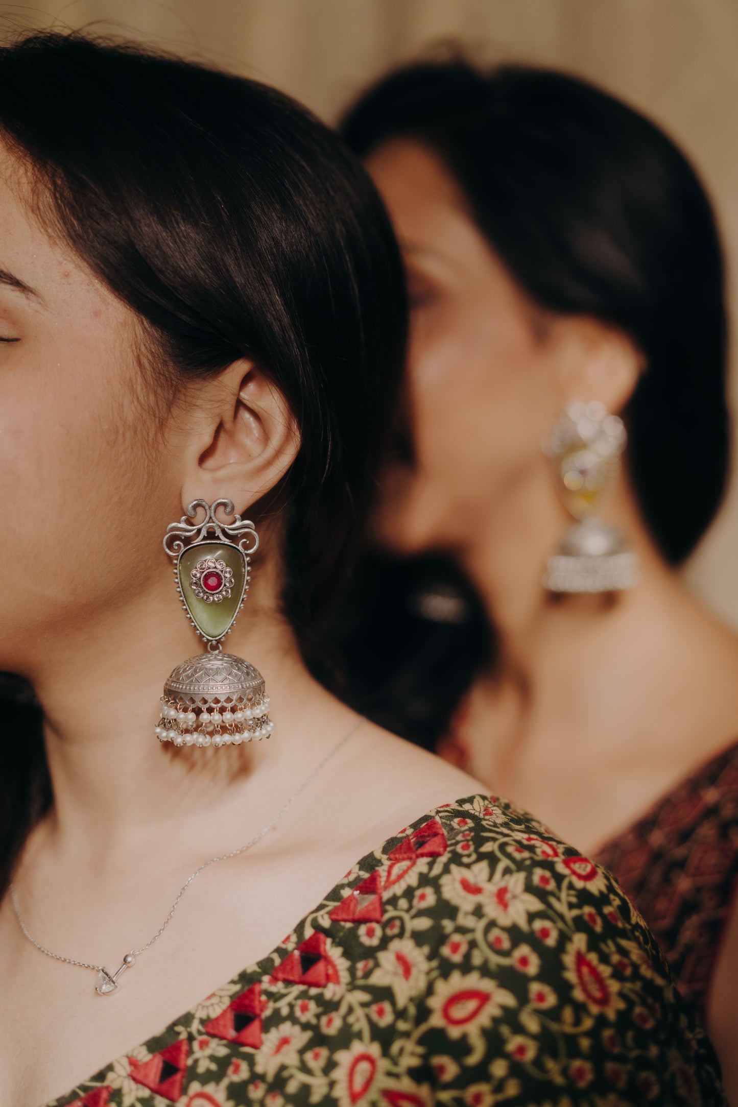 Amber Noor Jhumkas
