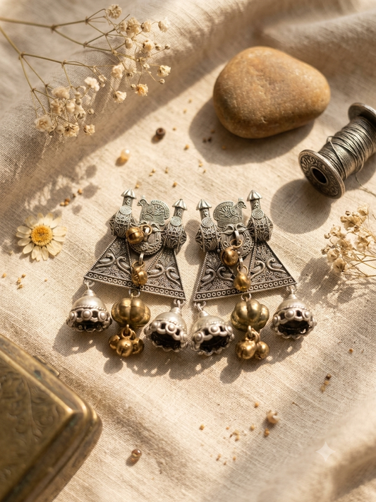 Arohi Antique Jhumka Earrings