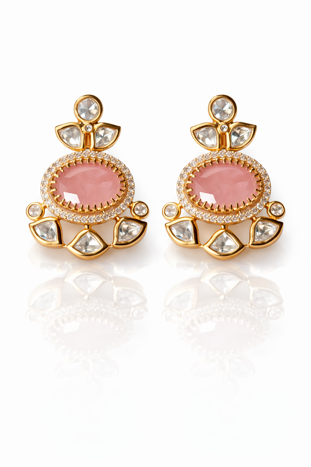 Rosé Noor Polki Studs