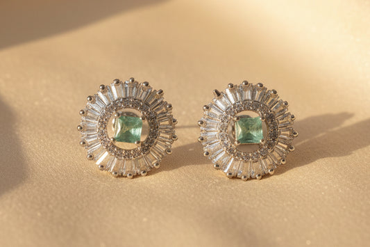 The Aura Mint Royale Studs