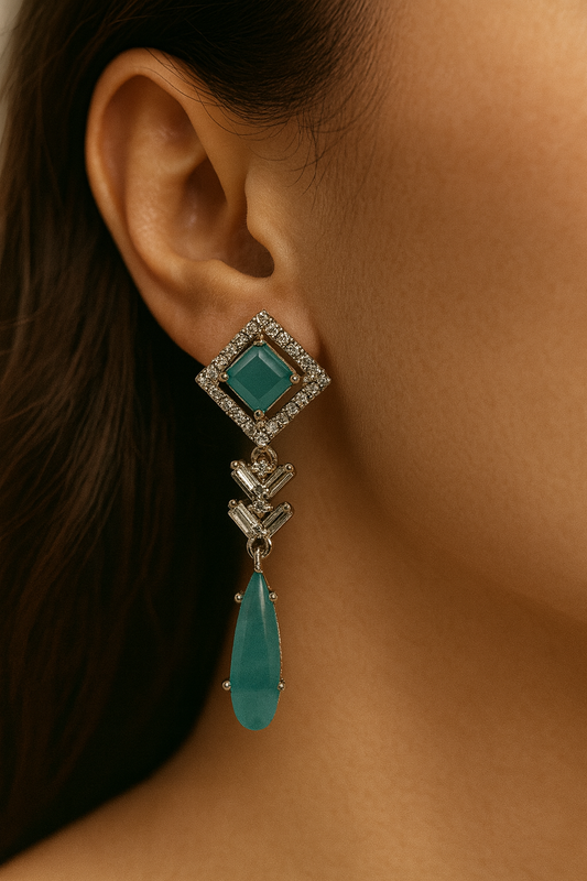 Sea green Royale Diamond Drops