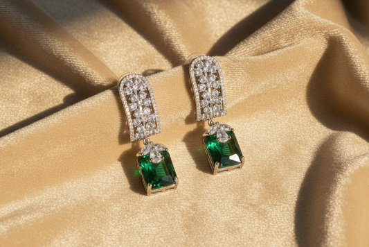 Rajashi Emeralds  Earrings