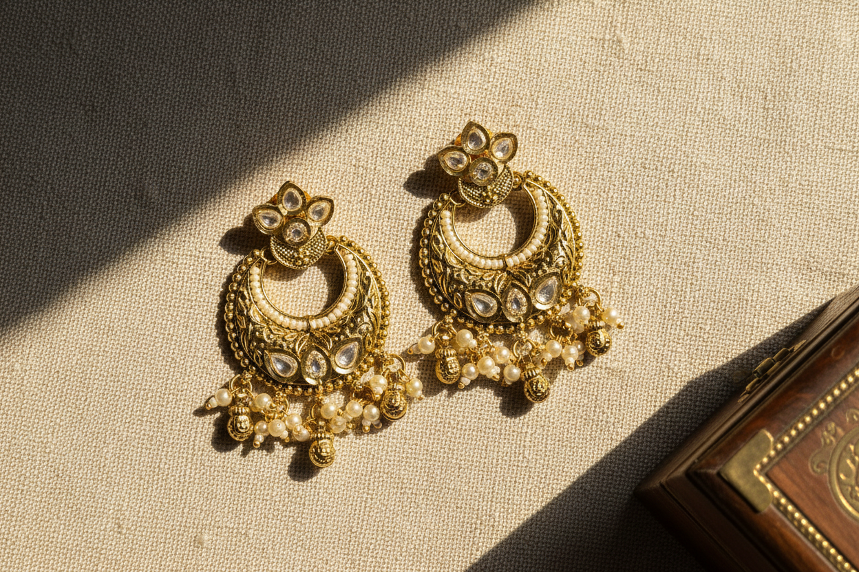 Meher Chandbali earrings