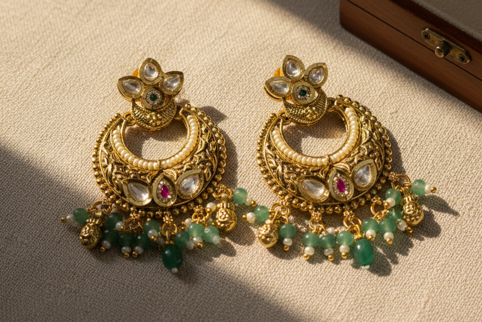 Meher Chandbali earrings