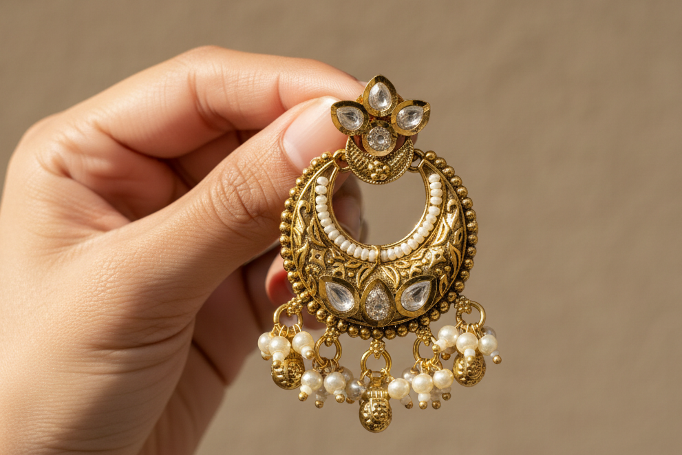 Meher Chandbali earrings